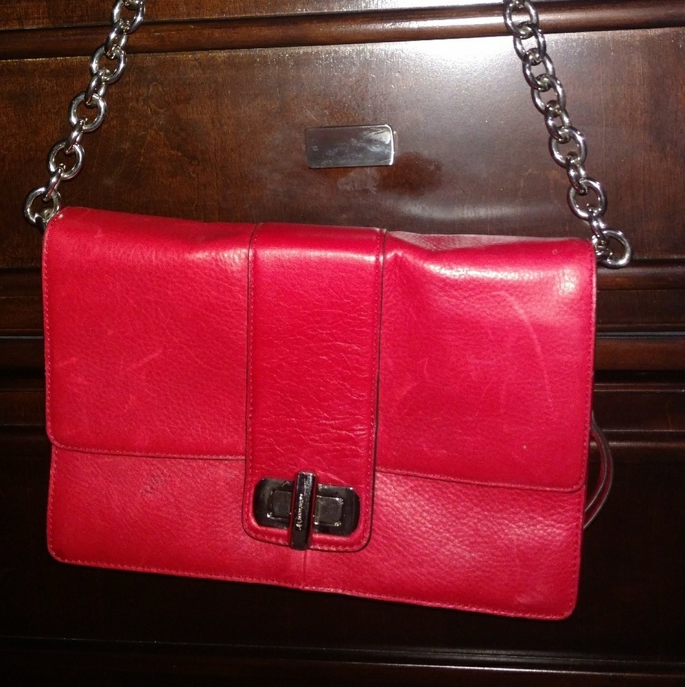 B. Makowsky Leather Shoulder Bag